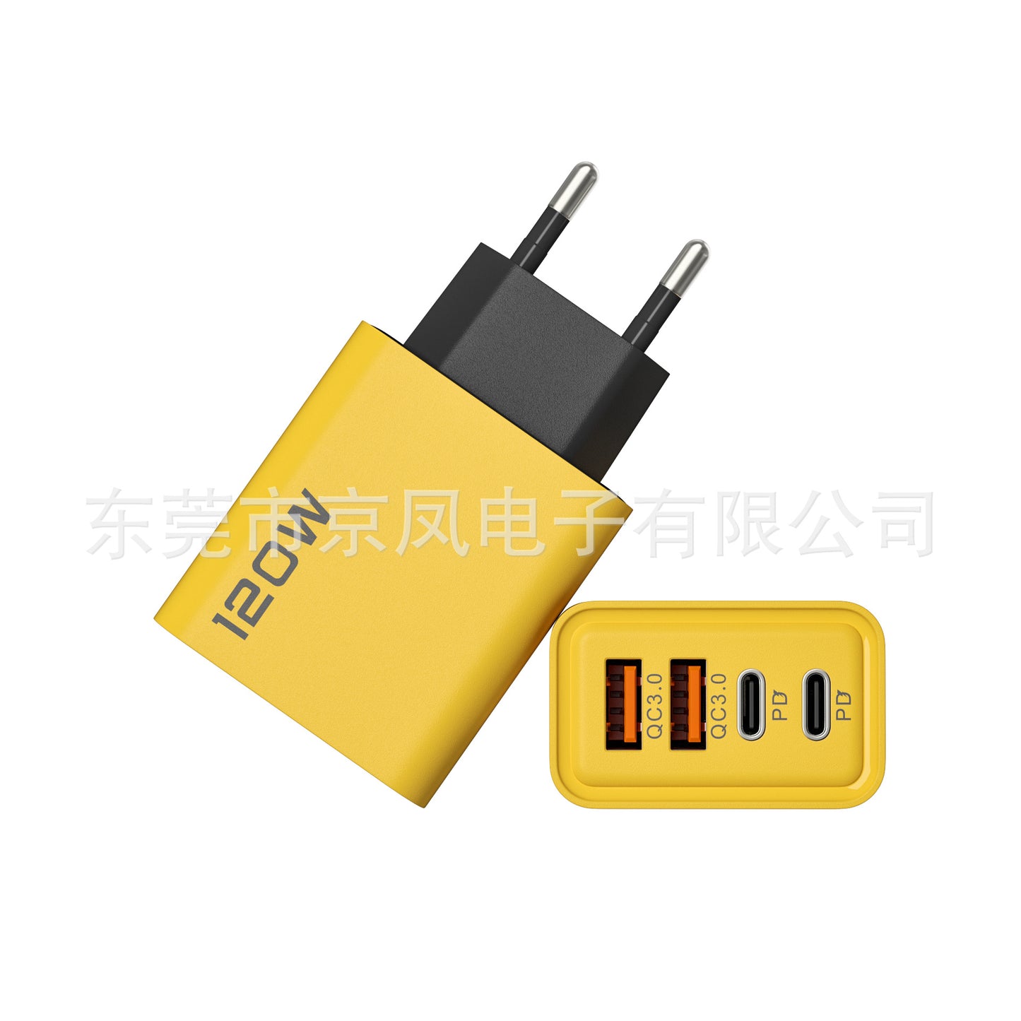 120W Charging Head 2USB 2Type-c Multi-port PD Wall Charging 5v2a Travel Charging Head